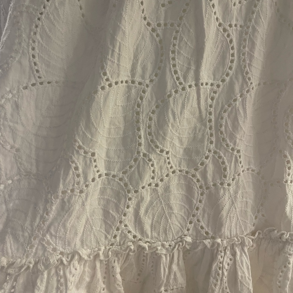 White Patterned Mini Dress - image 2